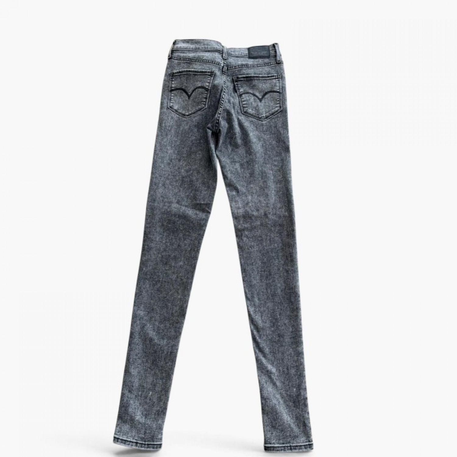 Levi’s 720 High Rise Super Skinny Γυναικείο Γκρι Acid Wash Τζιν – Μέγεθος 34 / Pre-Owned