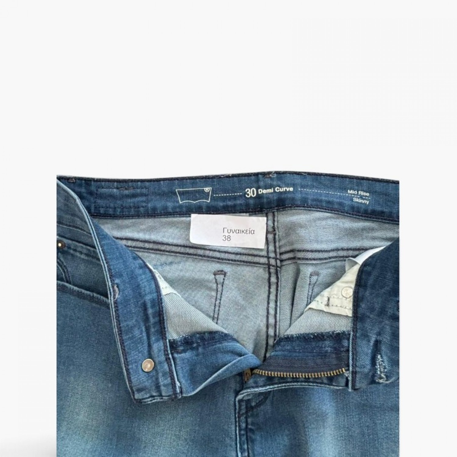 Levi’s Curve ID Demi Curve Μπλε Γυναικείο Skinny Τζιν – Μέγεθος 38 / Pre-Owned
