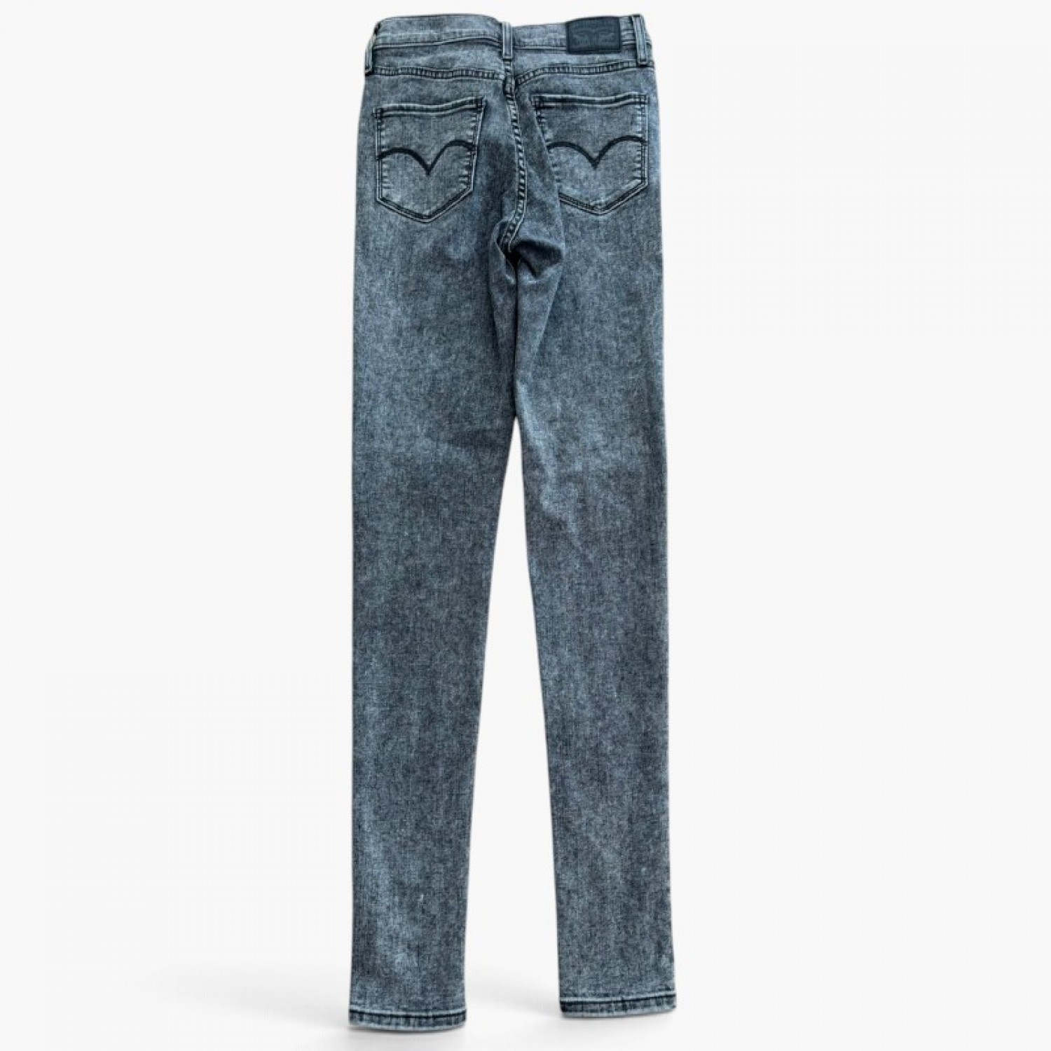 Levi’s 720 High Rise Super Skinny Γυναικείο Γκρι Acid Wash Τζιν – Μέγεθος 34 / Pre-Owned