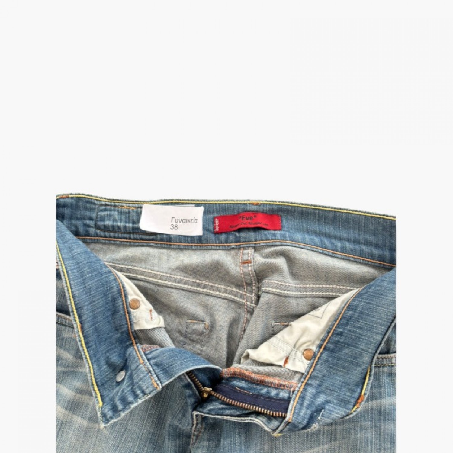 Levis Eve Γυναικείο Ανοιχτό Μπλε Flared Τζιν – Μέγεθος 38 / Pre-Owned