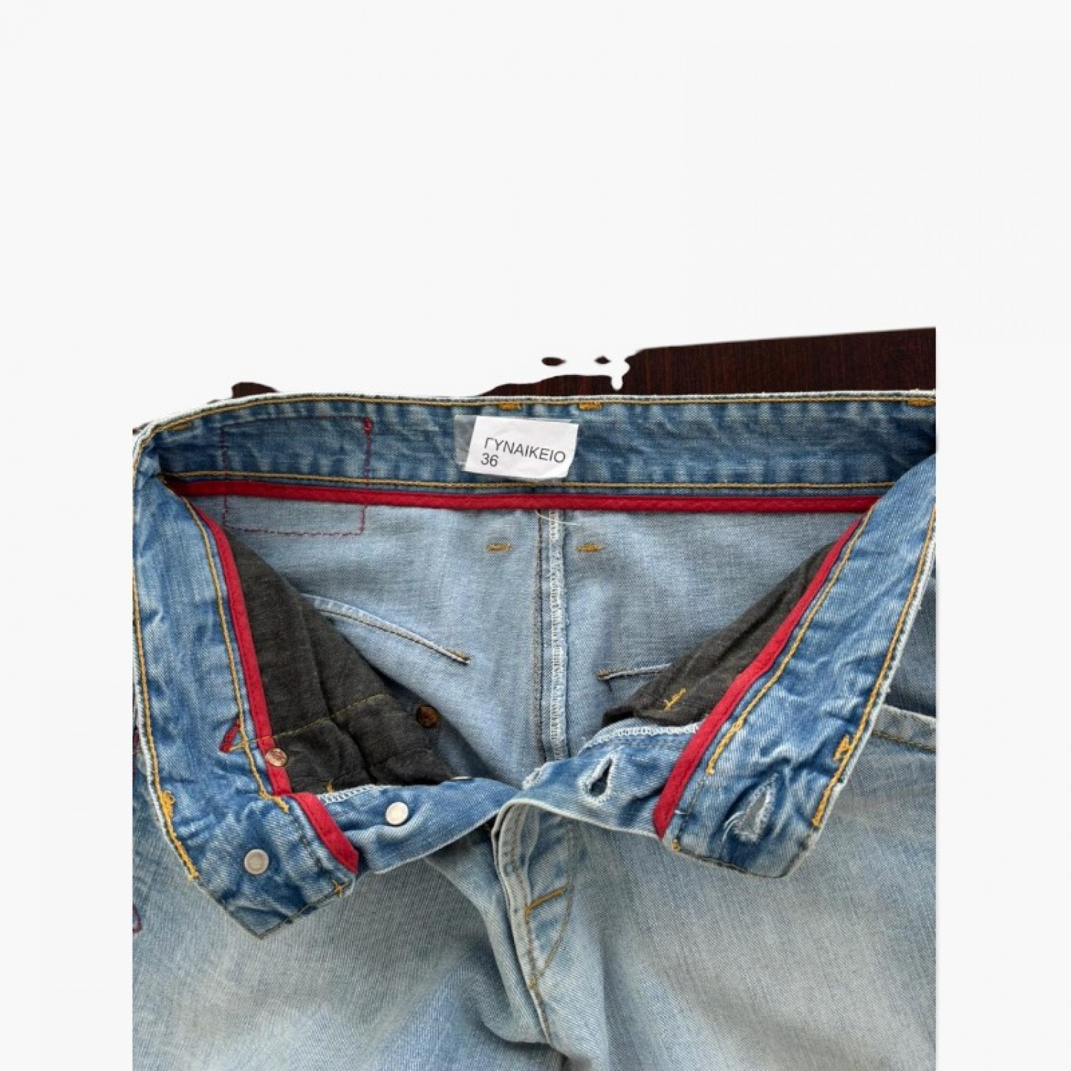 LEVI'S Γυναικείο Ανοιχτό Μπλε Τζιν Καμπάνα Wide Leg – Μέγεθος 36 / Pre-Owned