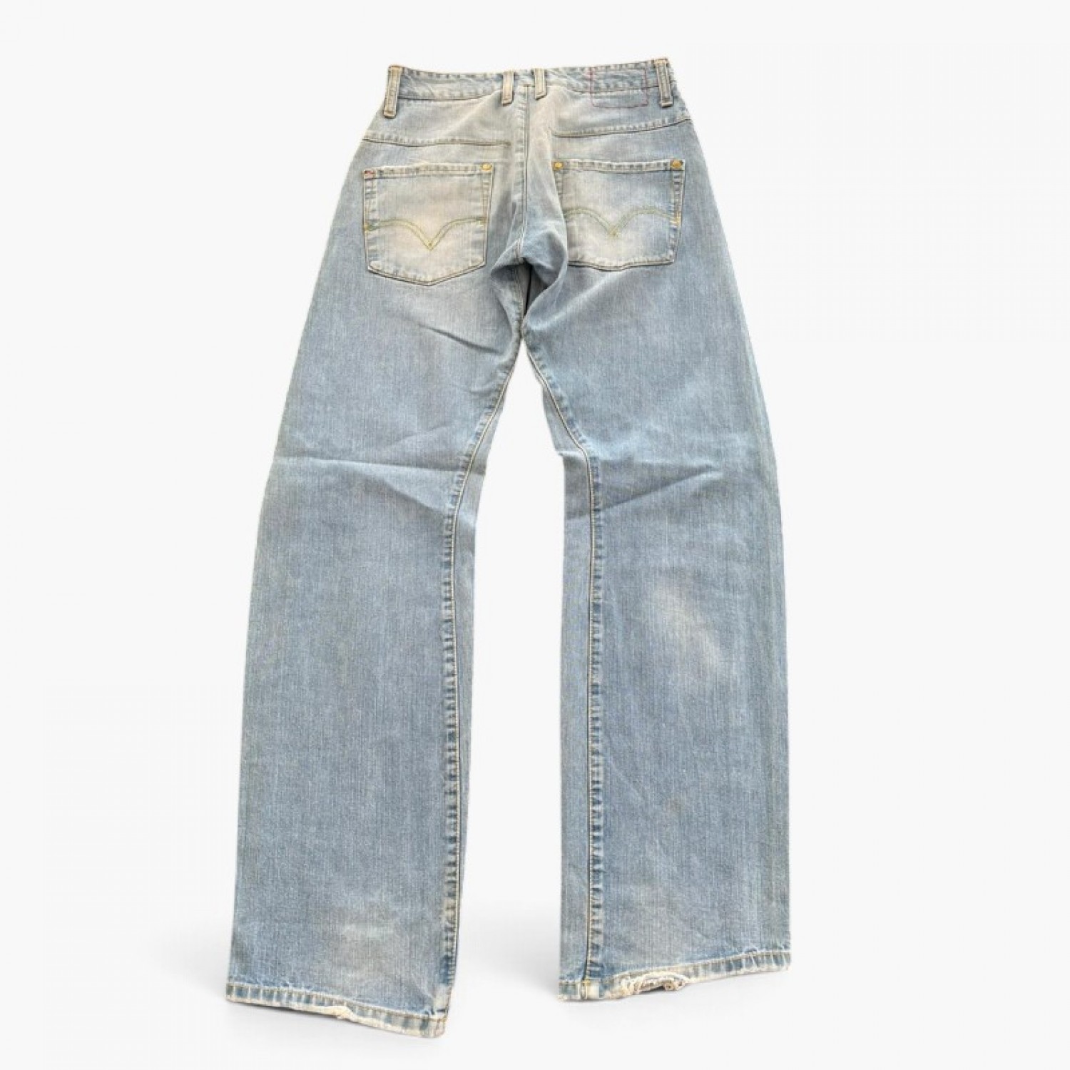 LEVI'S Γυναικείο Ανοιχτό Μπλε Τζιν Καμπάνα Wide Leg – Μέγεθος 36 / Pre-Owned