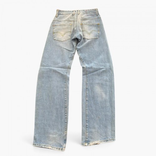 LEVI'S Γυναικείο Ανοιχτό Μπλε Τζιν Καμπάνα Wide Leg – Μέγεθος 36 / Pre-Owned