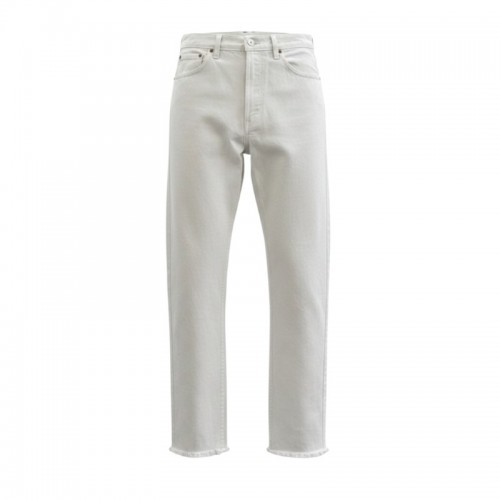 Levi’s Γυναικείο Λευκό Τζιν Straight με Ξέφτια – Μέγεθος 32 / Pre-Owned