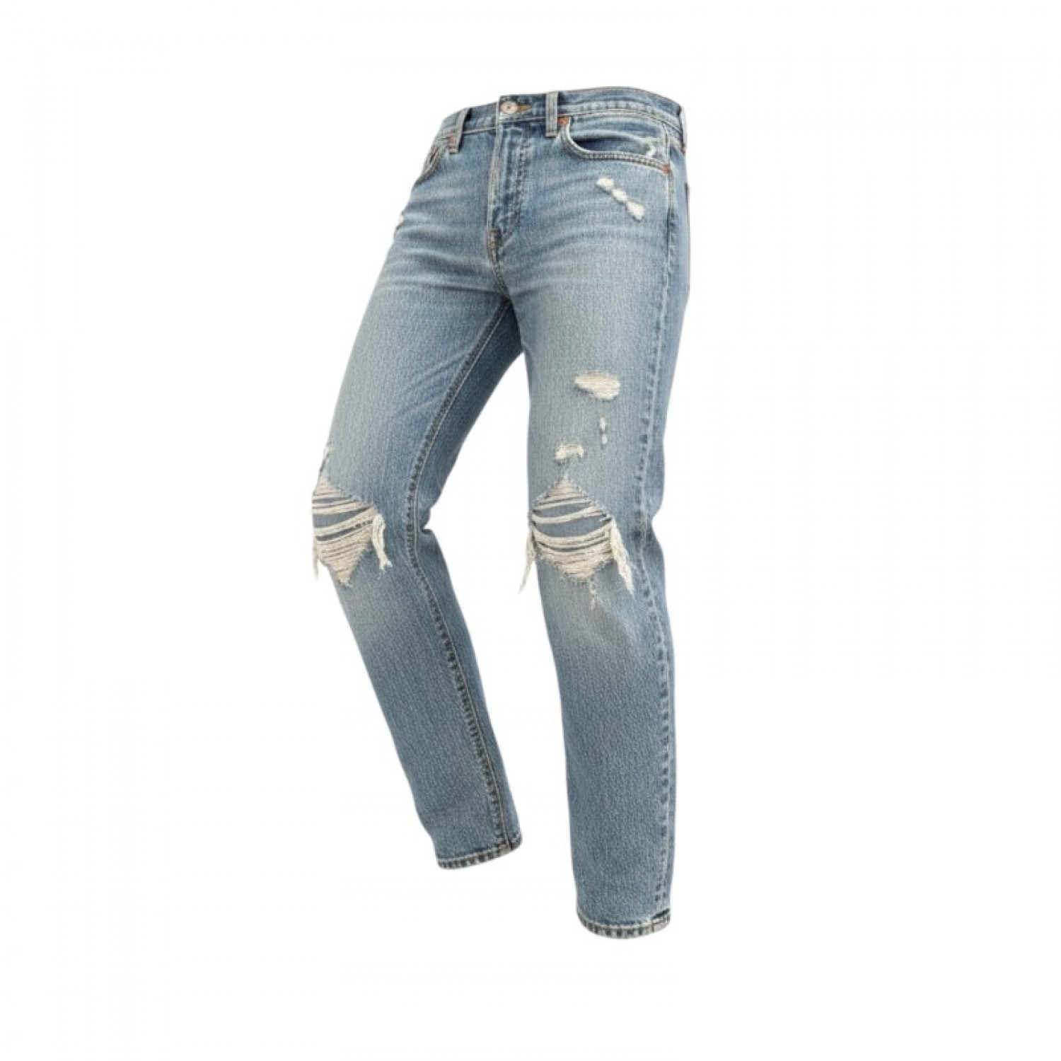 Levi’s Premium Γυναικείο Ανοιχτό Μπλε Τζιν με Σκισίματα – Μέγεθος 36 / Pre-Owned
