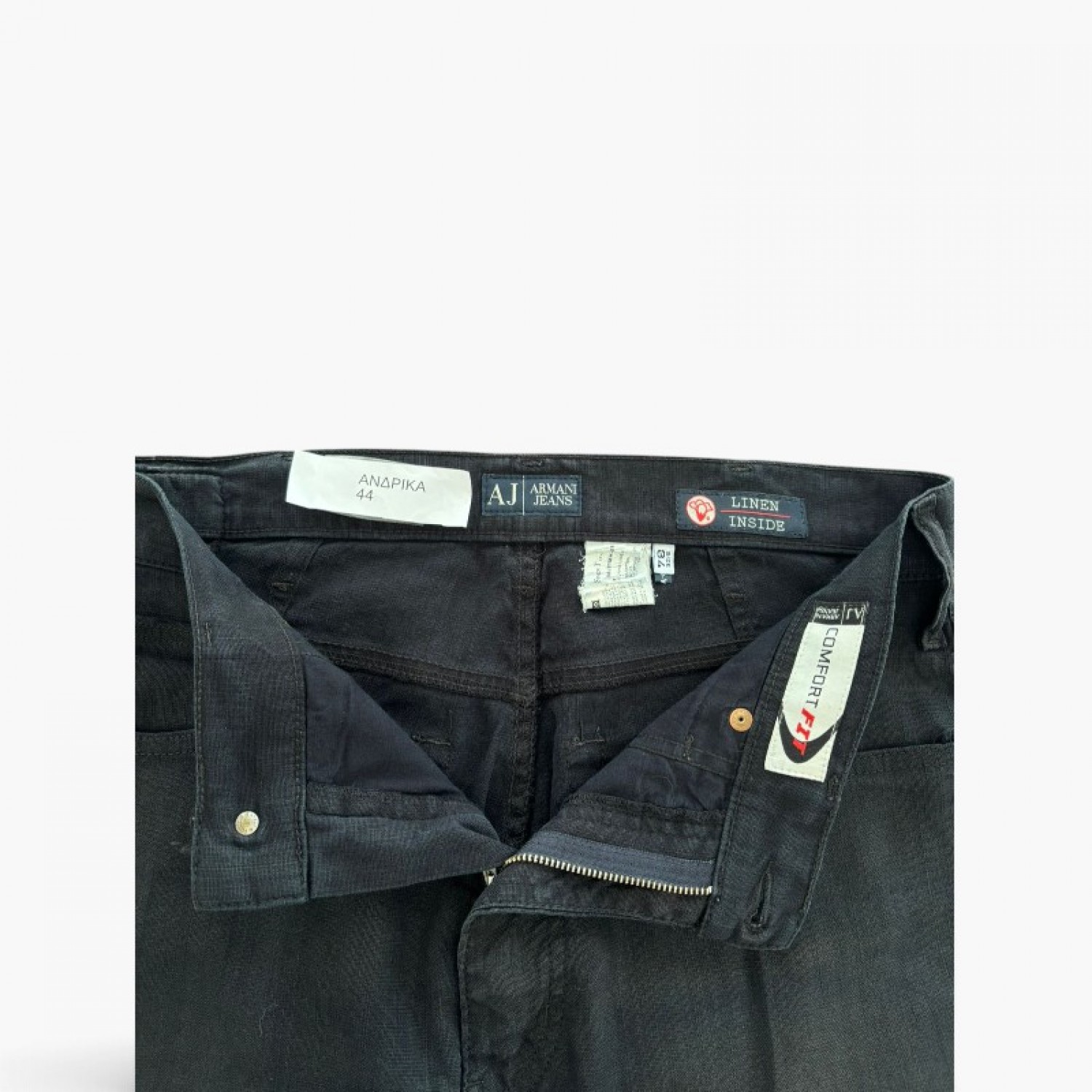 Armani Jeans Ανδρικό Μαύρο Τζιν Wide Straight – Μέγεθος 44 / Pre-Owned