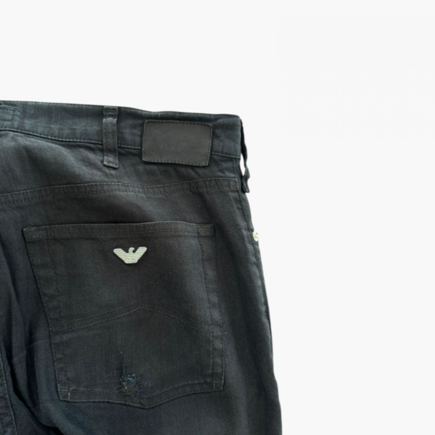 Armani Jeans Ανδρικό Μαύρο Τζιν Wide Straight – Μέγεθος 44 / Pre-Owned