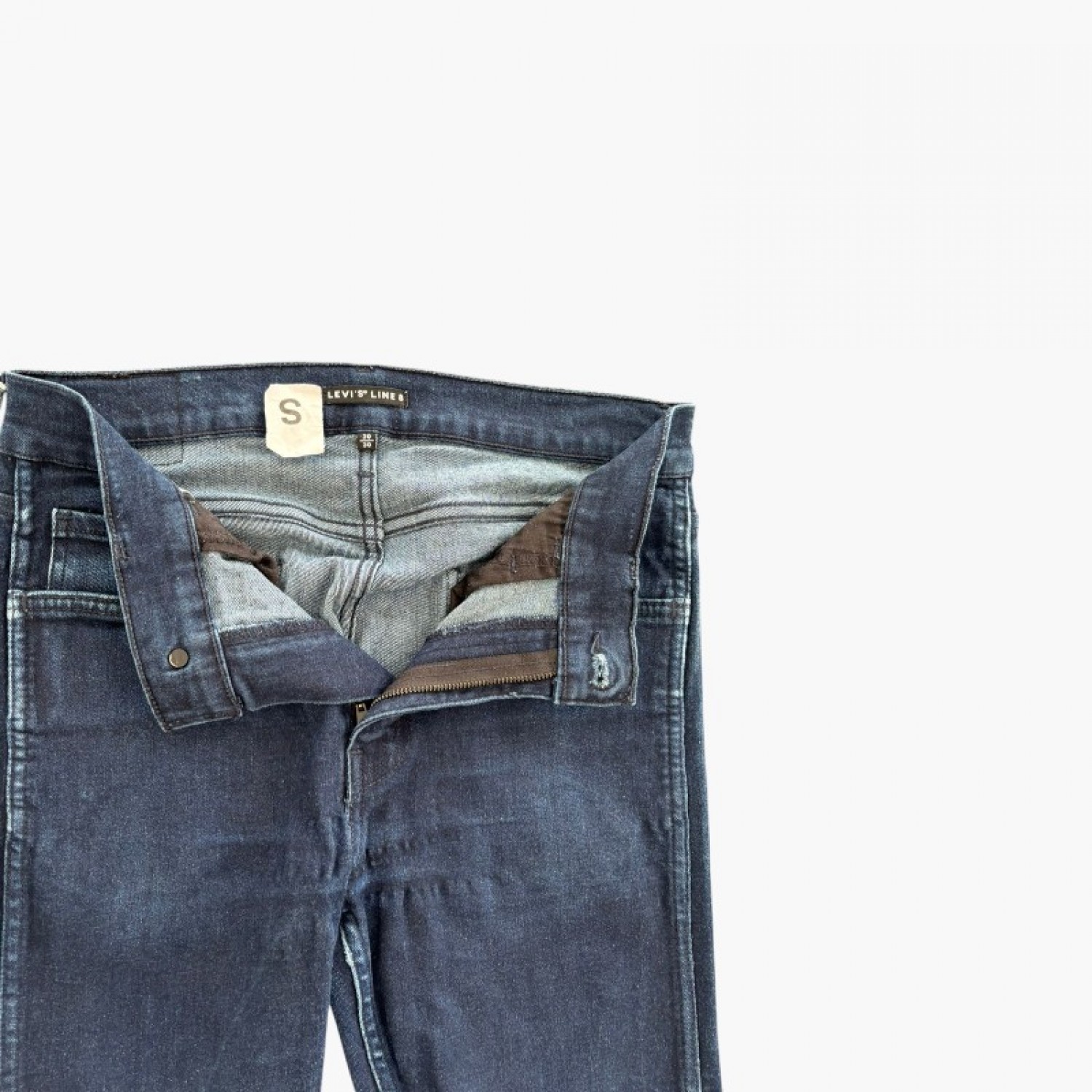 Levi’s Line 8 Μπλε Τζιν Slim Straight – Μέγεθος S / Pre-Owned