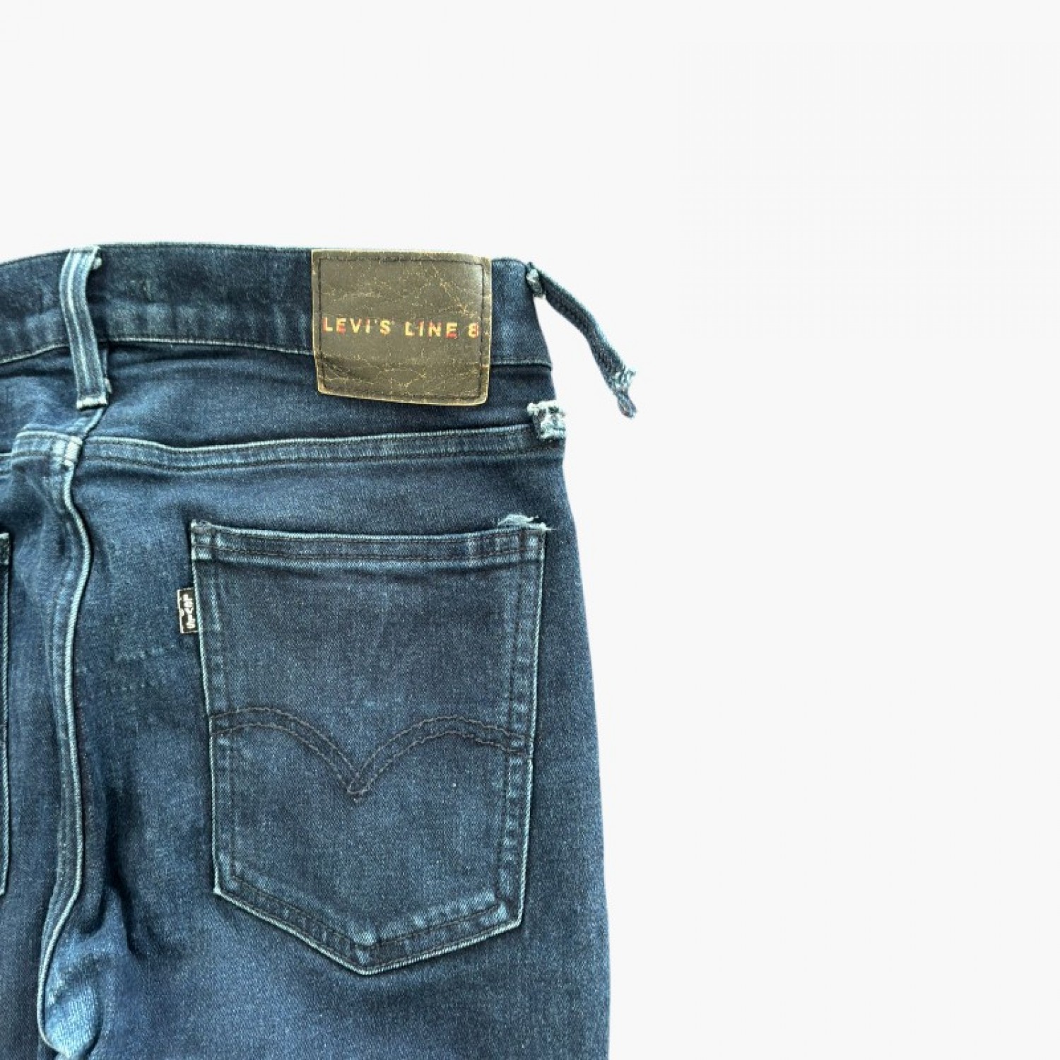Levi’s Line 8 Μπλε Τζιν Slim Straight – Μέγεθος S / Pre-Owned