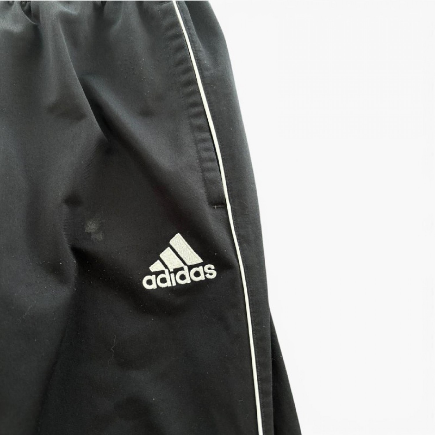 Adidas Γυναικείο Μαύρο Παντελόνι Φόρμας με Λευκό Ρέλι – Μέγεθος 36 / Pre-Owned