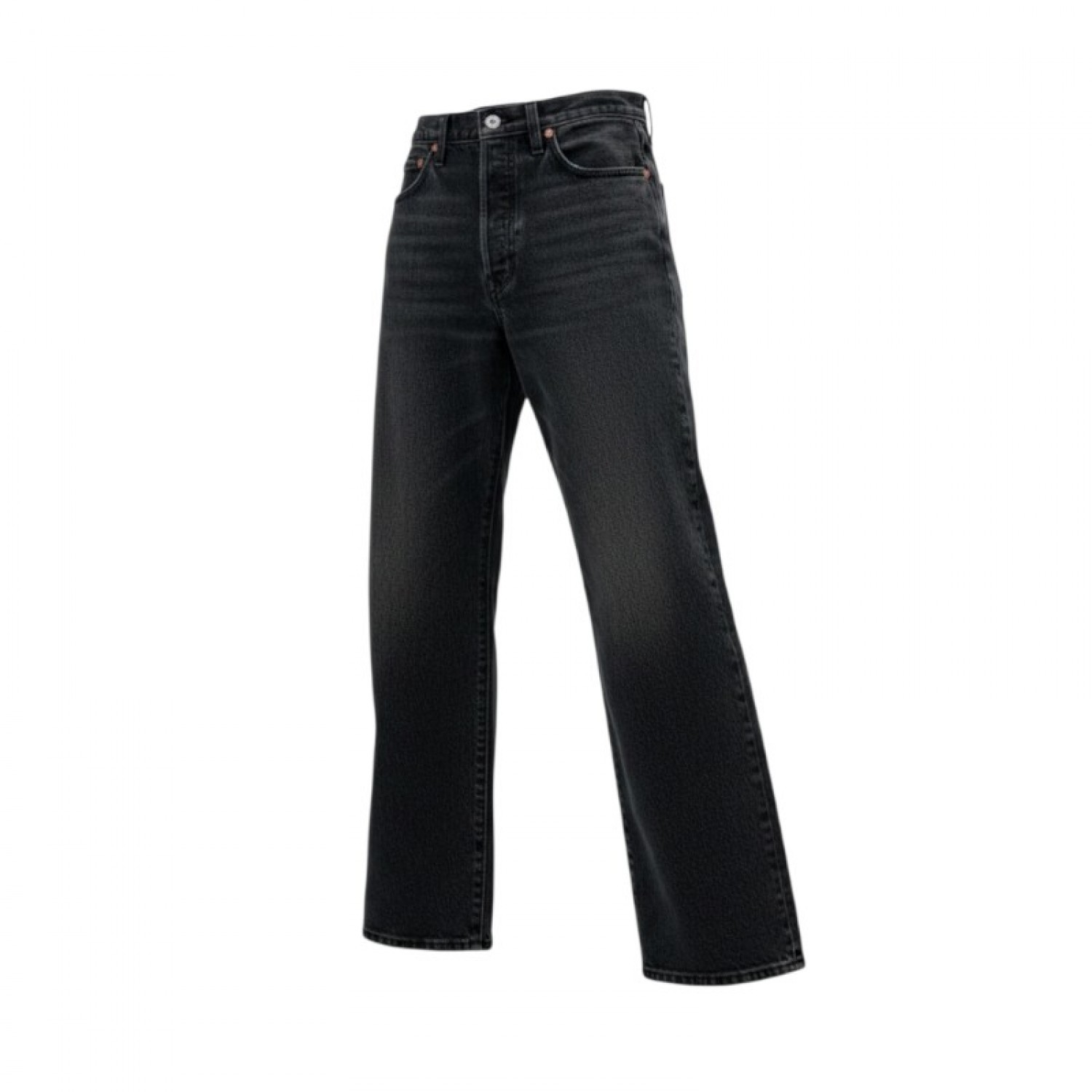 Levi’s Ψηλόμεσο Wide Leg Washed Μαύρο Τζιν – Μέγεθος 32 / Pre-Owned