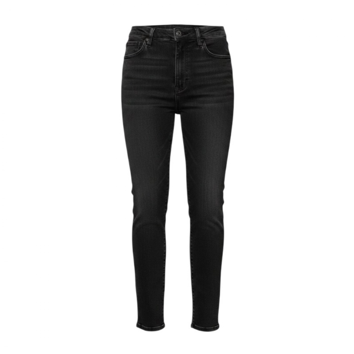 Levi’s Mile High Ψηλόμεσο Super Skinny Μαύρο Τζιν με Raw Hem – Μέγεθος 36 / Pre-Owned