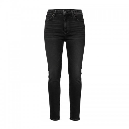 Levi’s Mile High Ψηλόμεσο Super Skinny Μαύρο Τζιν με Raw Hem – Μέγεθος 36 / Pre-Owned