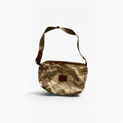 Alviero Martini 1ª Classe Geo Shoulder Bag — Μπεζ / Καφέ — One Size / Pre-Owned