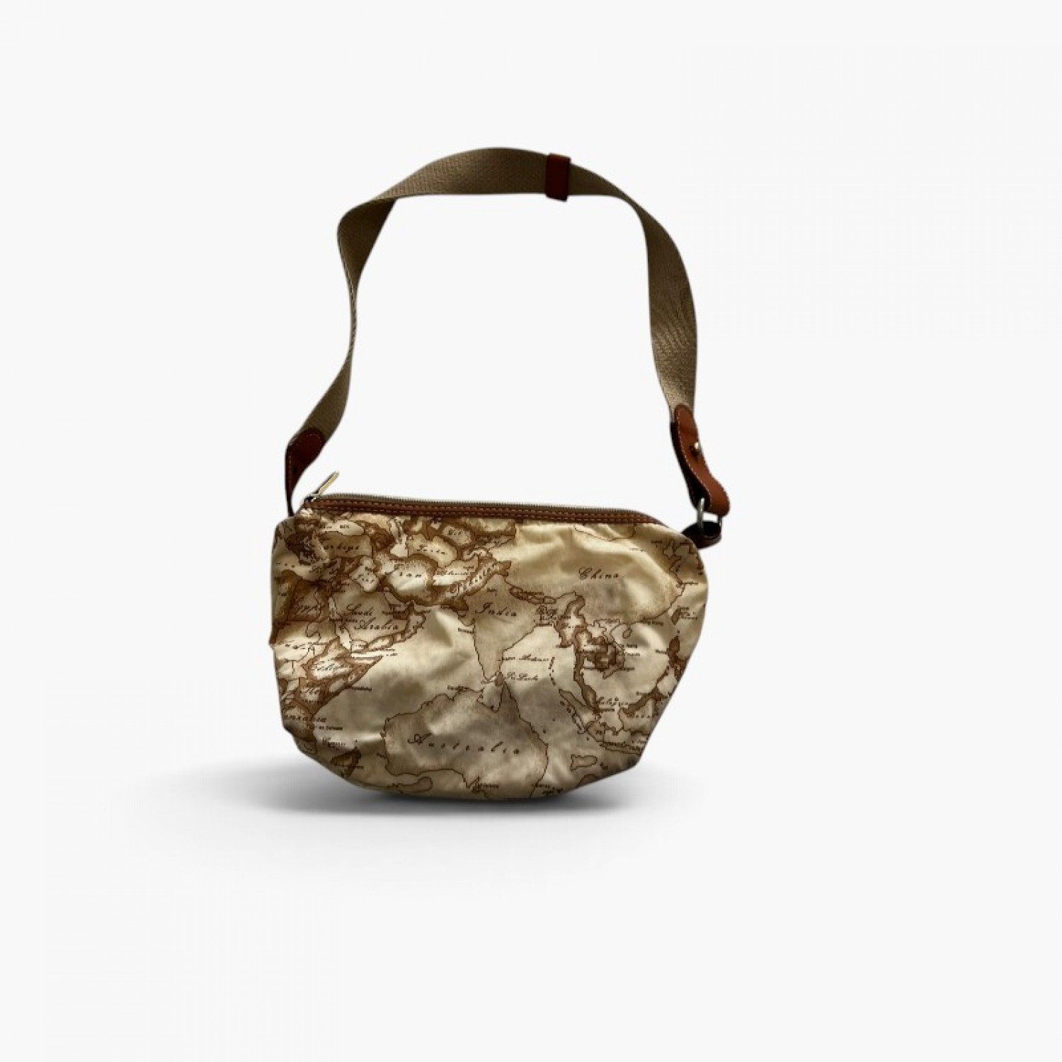 Alviero Martini 1ª Classe Geo Shoulder Bag — Μπεζ / Καφέ — One Size / Pre-Owned