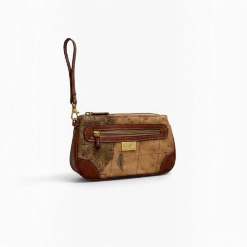 Alviero Martini 1ª Classe Geo Wristlet — Μπεζ / Καφέ — One Size / Pre-Owned