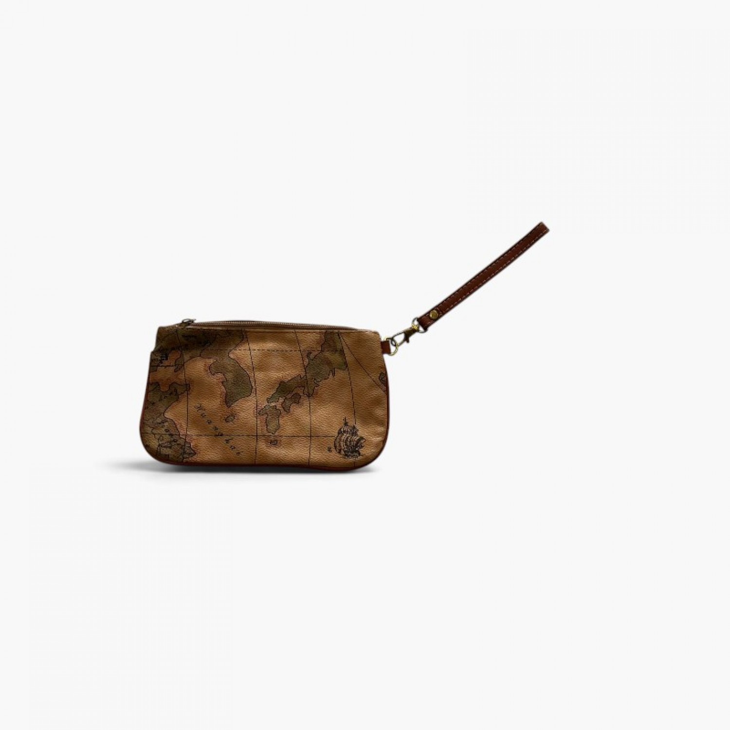 Alviero Martini 1ª Classe Geo Wristlet — Μπεζ / Καφέ — One Size / Pre-Owned