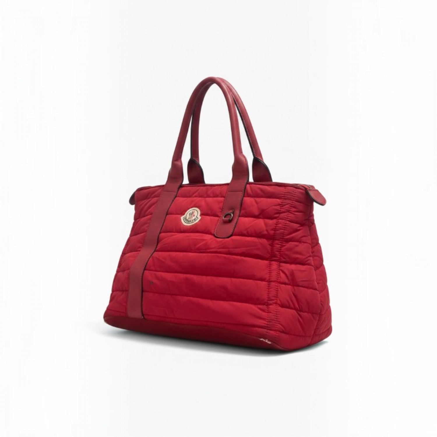 Moncler Quilted Handbag — Κόκκινο / Pre-Owned