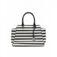 Michael Kors Striped Satchel Tote / Pre-Owned
