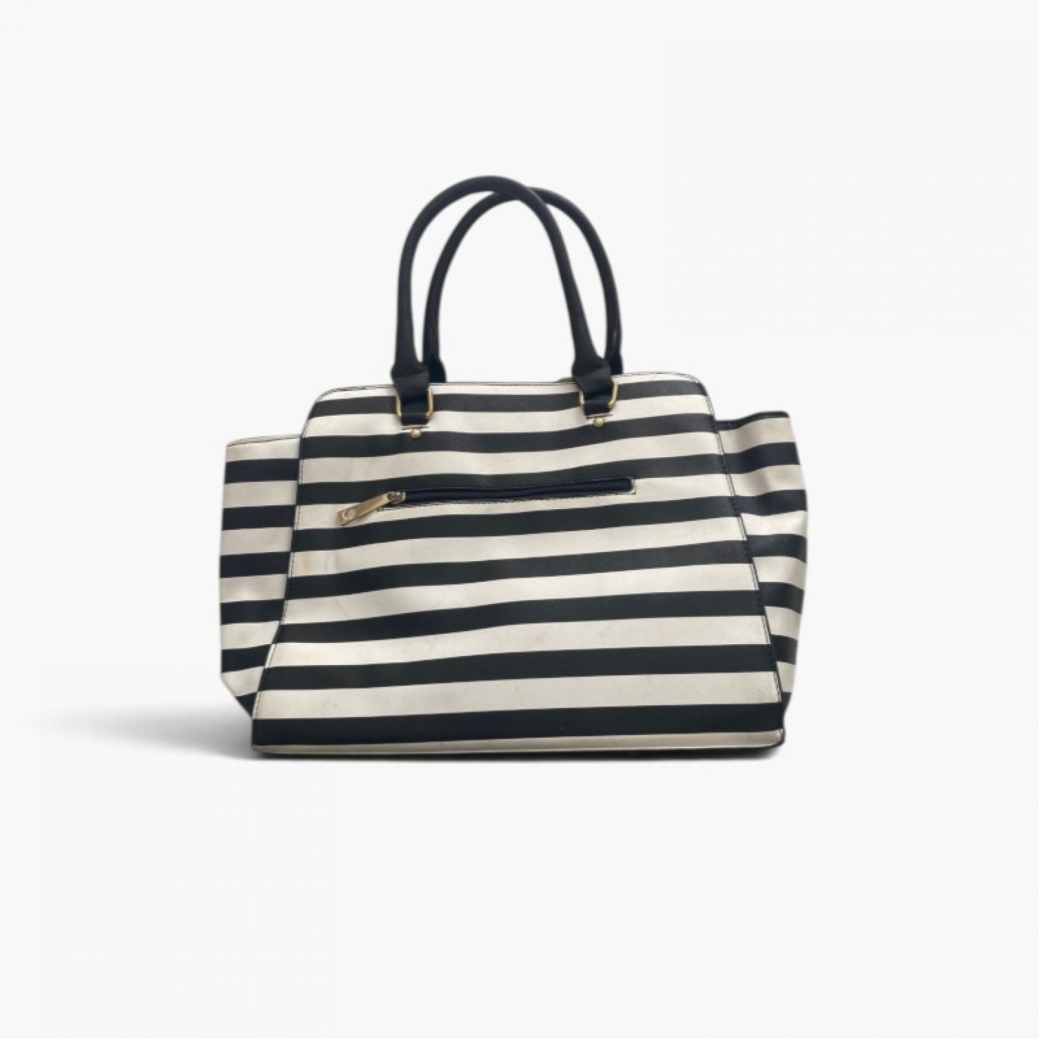 Michael Kors Striped Satchel Tote / Pre-Owned