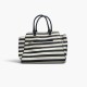Michael Kors Striped Satchel Tote / Pre-Owned