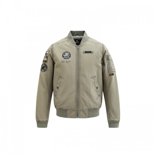 Superdry Rookie Edition Ανδρικό Χακί Bomber Μπουφάν – Μέγεθος M / Pre-Owned