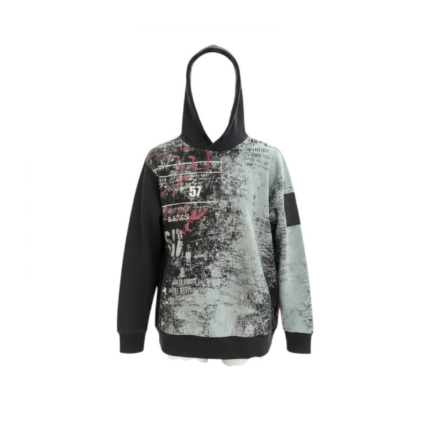 Southern Territory Ανδρικό Graphic Hoodie Μαύρο-Γκρι – Μέγεθος XL / Pre-Owned