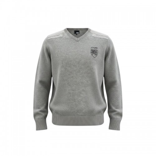Jack & Jones Ανδρικό Γκρι Πλεκτό με V Λαιμόκοψη – Μέγεθος L / Pre-Owned