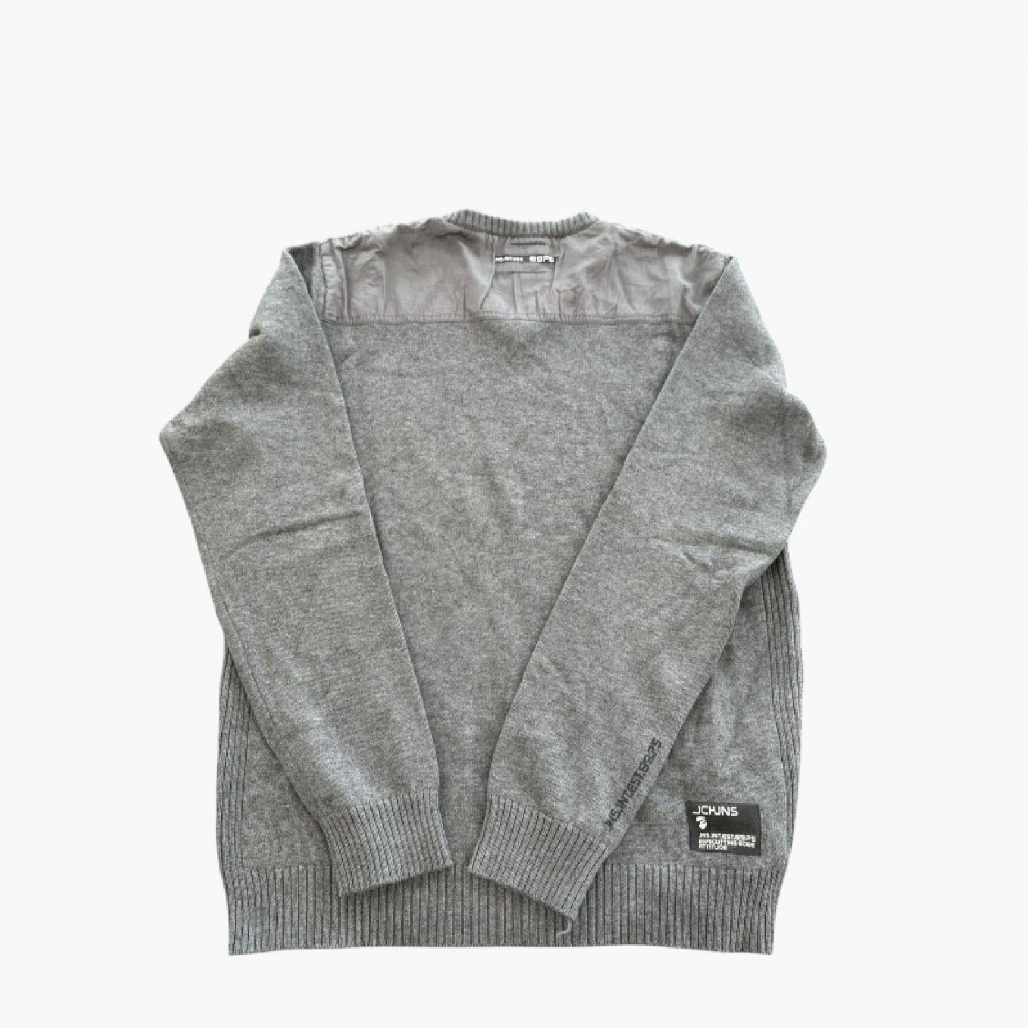 Jack & Jones Ανδρικό Γκρι Πλεκτό με V Λαιμόκοψη – Μέγεθος L / Pre-Owned