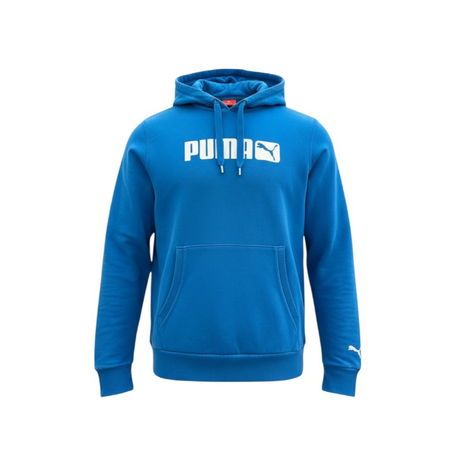Puma Ανδρικό Μπλε Φούτερ Hoodie με Μεγάλο Λογότυπο – Μέγεθος L / Pre-Owned