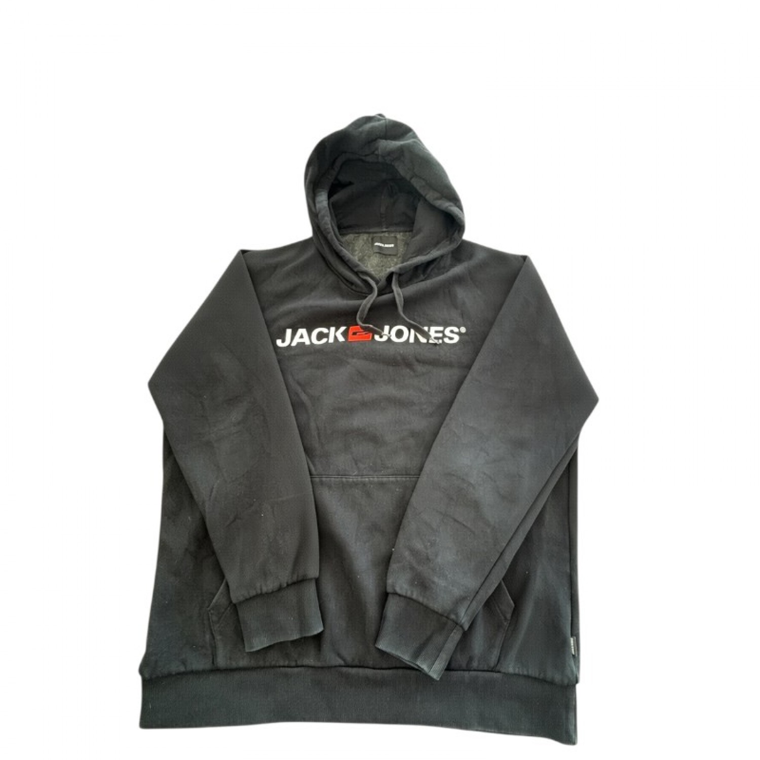 Jack & Jones Ανδρικό Μαύρο Φούτερ Hoodie με Λογότυπο – Μέγεθος L / Pre-Owned