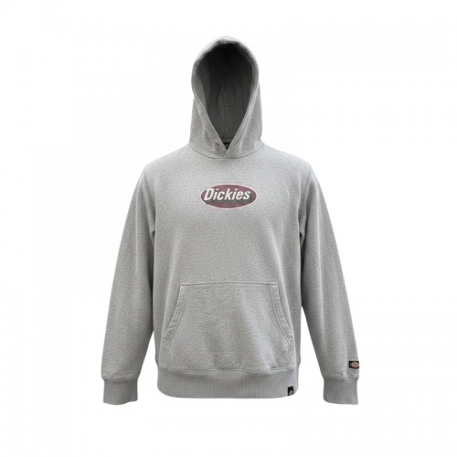 Dickies Ανδρικό Γκρι Φούτερ Hoodie με Λογότυπο – Μέγεθος L / Pre-Owned