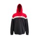 Fila Ανδρικό Color Block Hoodie σε Κόκκινο, Μαύρο και Λευκό – Μέγεθος M / Pre-Owned