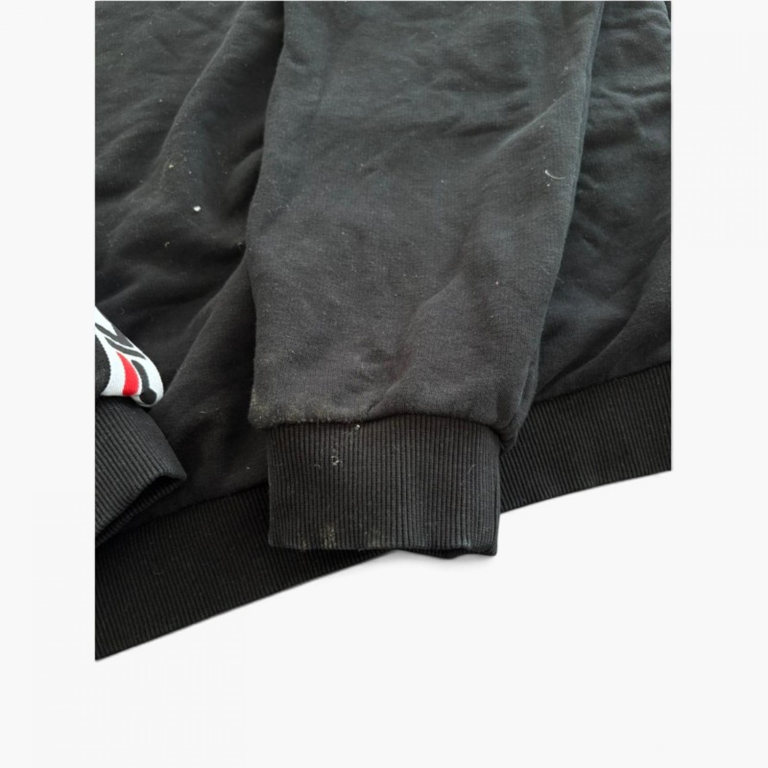Fila Ανδρικό Color Block Hoodie σε Κόκκινο, Μαύρο και Λευκό – Μέγεθος M / Pre-Owned