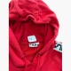 Fila Ανδρικό Color Block Hoodie σε Κόκκινο, Μαύρο και Λευκό – Μέγεθος M / Pre-Owned