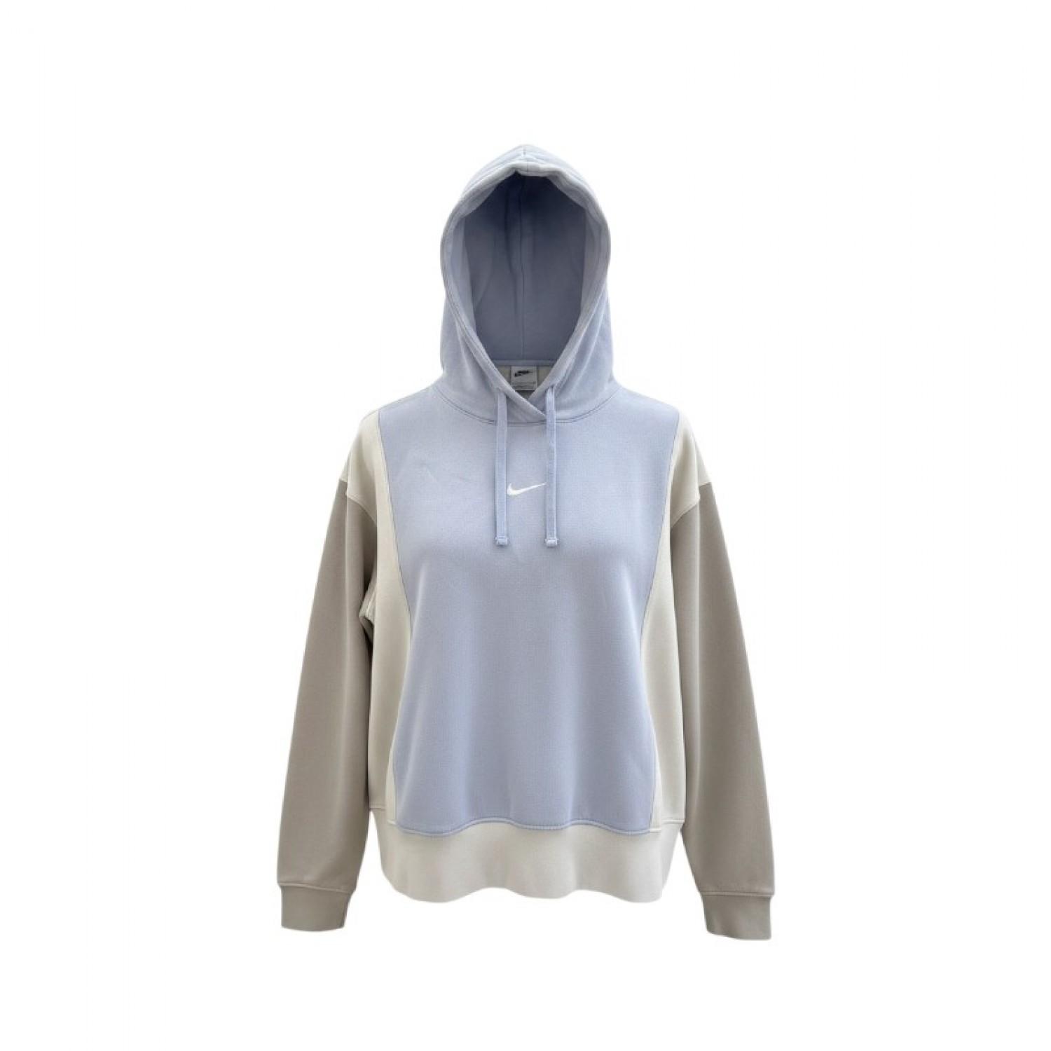 Nike Δίχρωμο Φούτερ Hoodie σε Γαλάζιο και Εκρού – Μέγεθος S / Pre-Owned