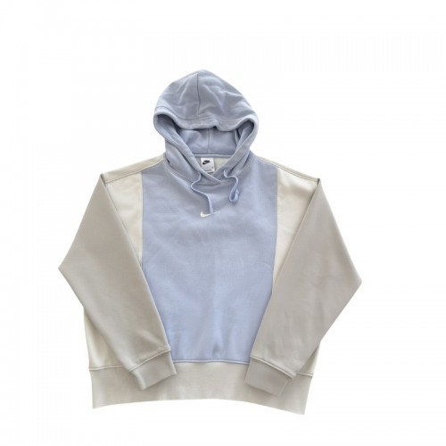 Nike Δίχρωμο Φούτερ Hoodie σε Γαλάζιο και Εκρού – Μέγεθος S / Pre-Owned