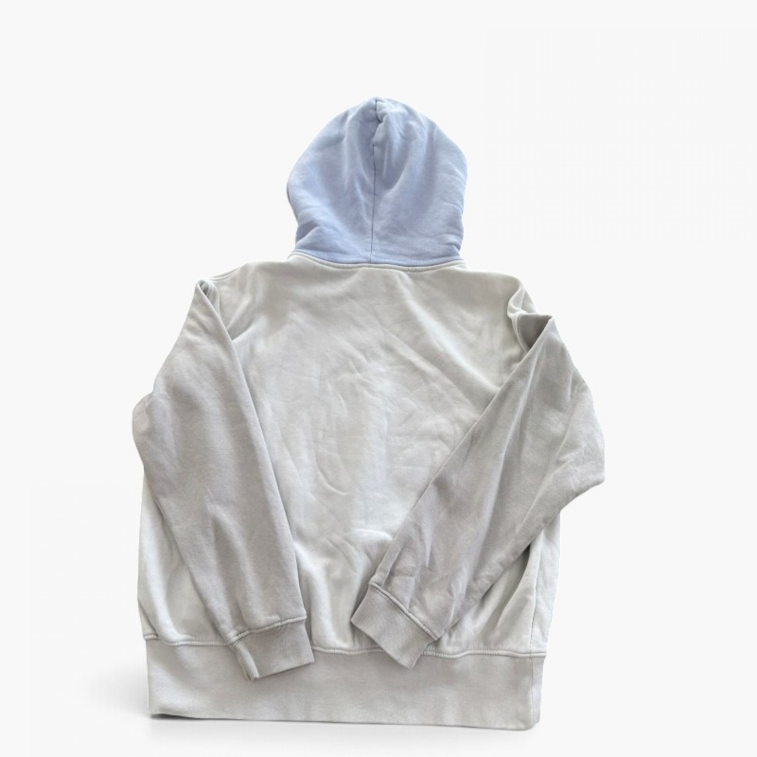 Nike Δίχρωμο Φούτερ Hoodie σε Γαλάζιο και Εκρού – Μέγεθος S / Pre-Owned