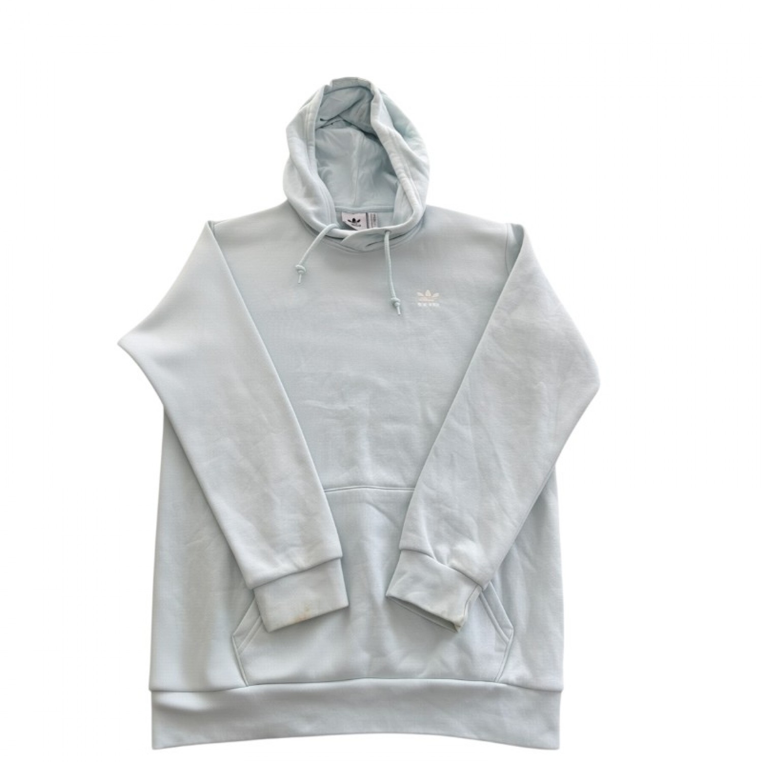Adidas Originals Φούτερ Hoodie σε Ανοιχτό Γαλάζιο – Μέγεθος M / Pre-Owned