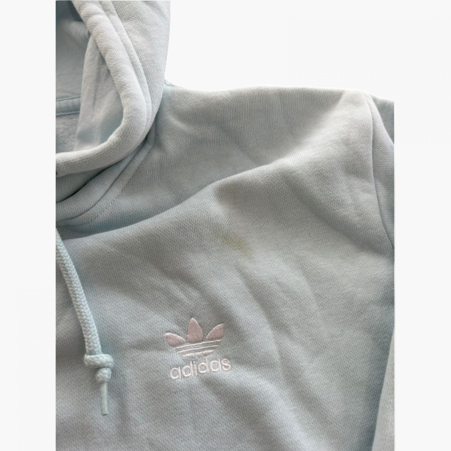 Adidas Originals Φούτερ Hoodie σε Ανοιχτό Γαλάζιο – Μέγεθος M / Pre-Owned