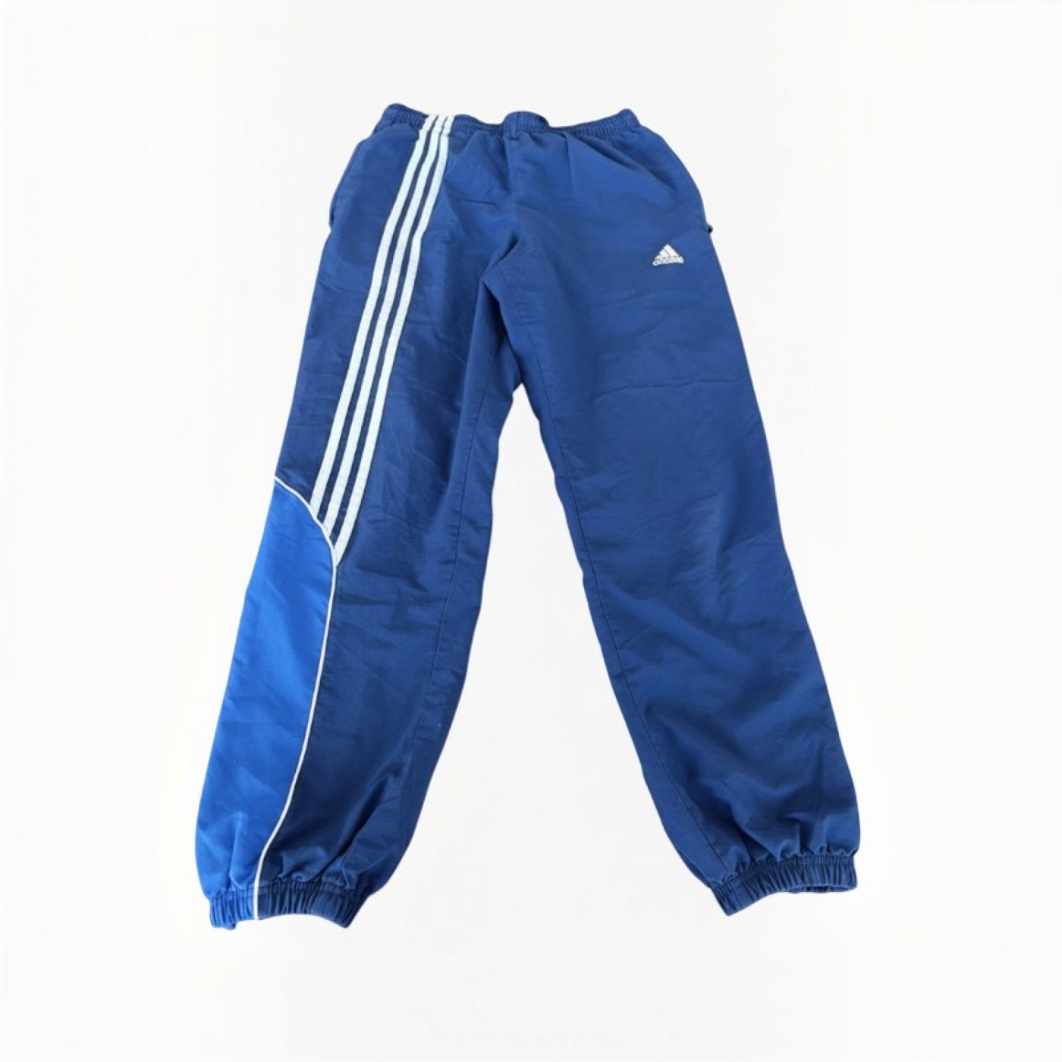Adidas Μπλε Παντελόνι Track με Τρεις Ρίγες – Μέγεθος XL / Pre-Owned