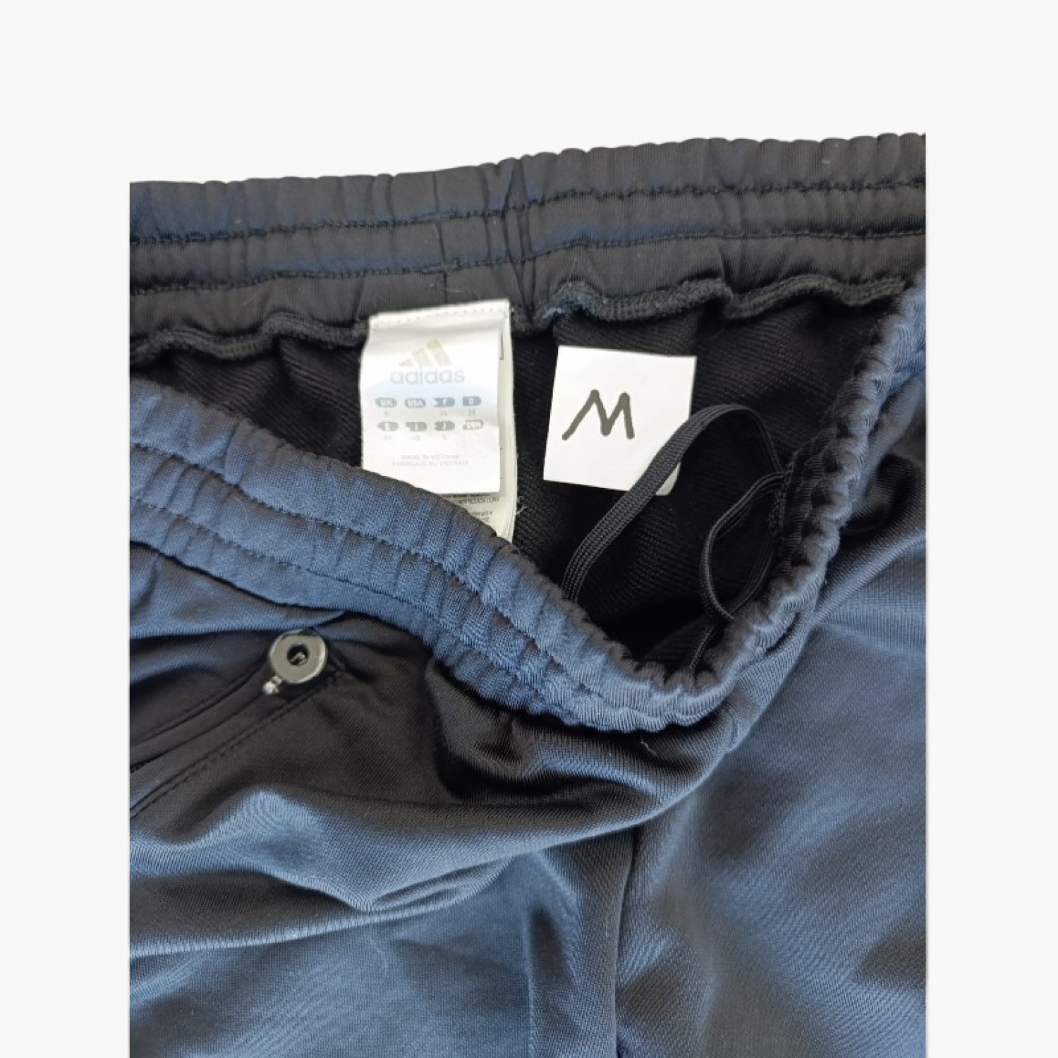 Adidas Μαύρο Παντελόνι Track με Τρεις Ρίγες – Μέγεθος M / Pre-Owned