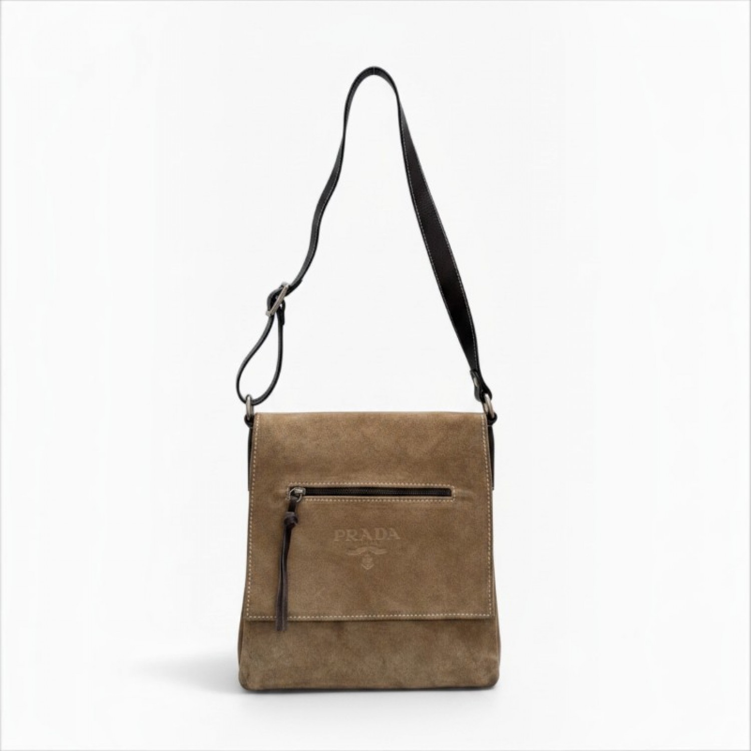 Prada Suede Crossbody Bag / Pre-Owned