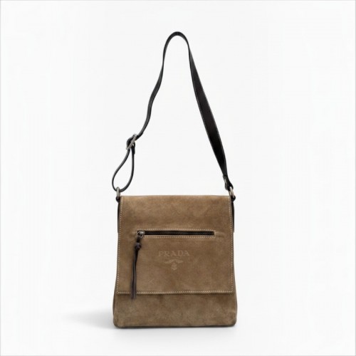Prada Suede Crossbody Bag / Pre-Owned