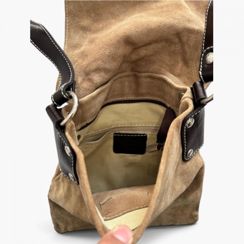 Prada Suede Crossbody Bag / Pre-Owned