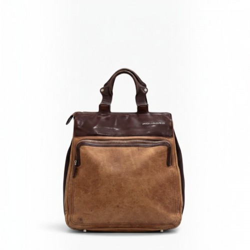 Piquadro Two-Tone Business Tote Bag / Pre-Owned