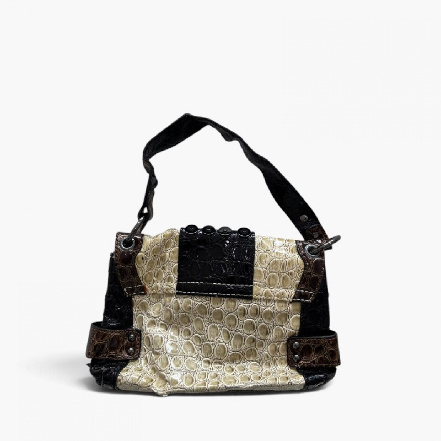 Guess Croc Embossed Shoulder Bag / Pre-Owned