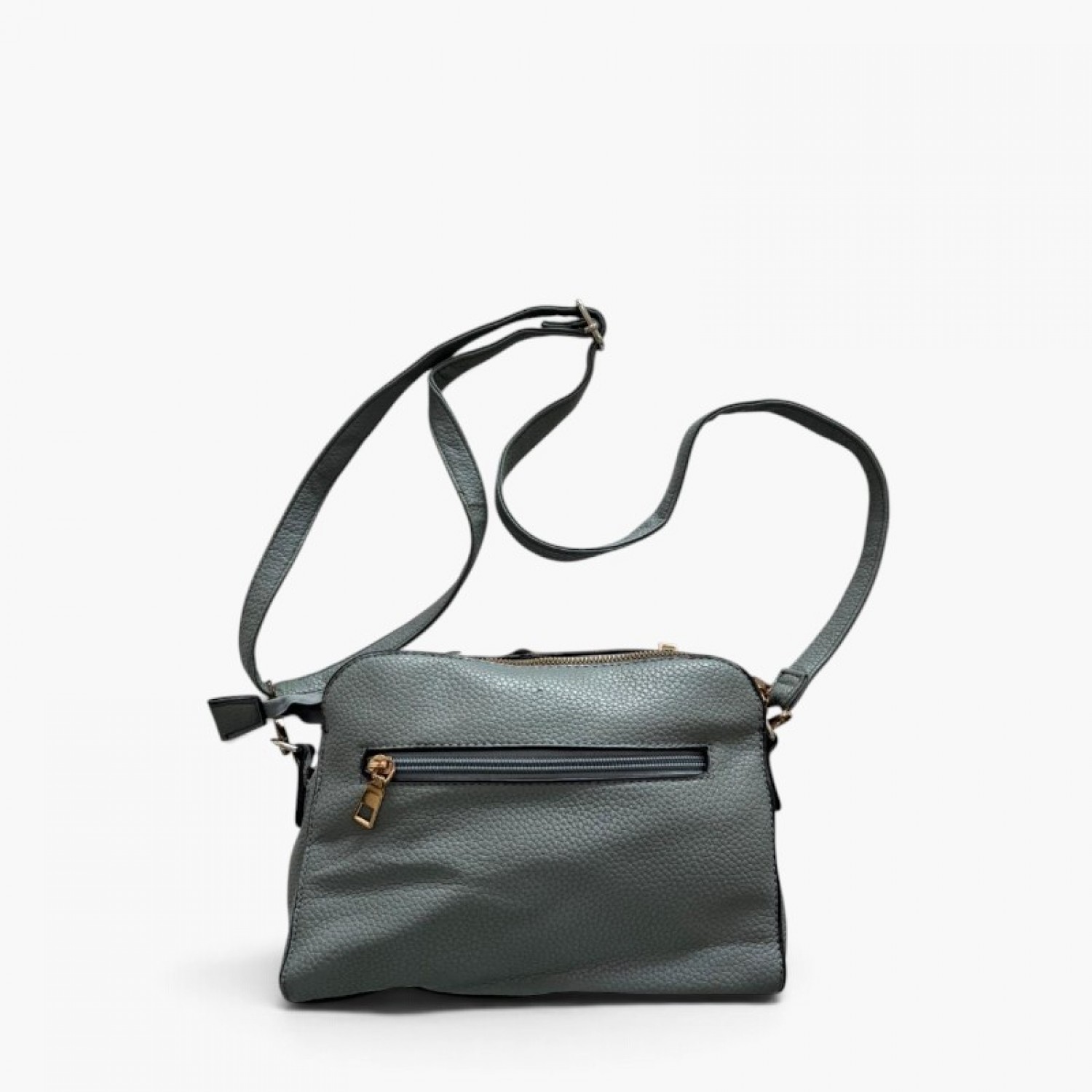 Prada Grey Double Zip Shoulder Bag / Pre-Owned
