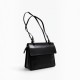 Black Leather Structured Shoulder Bag / Pre-Owned