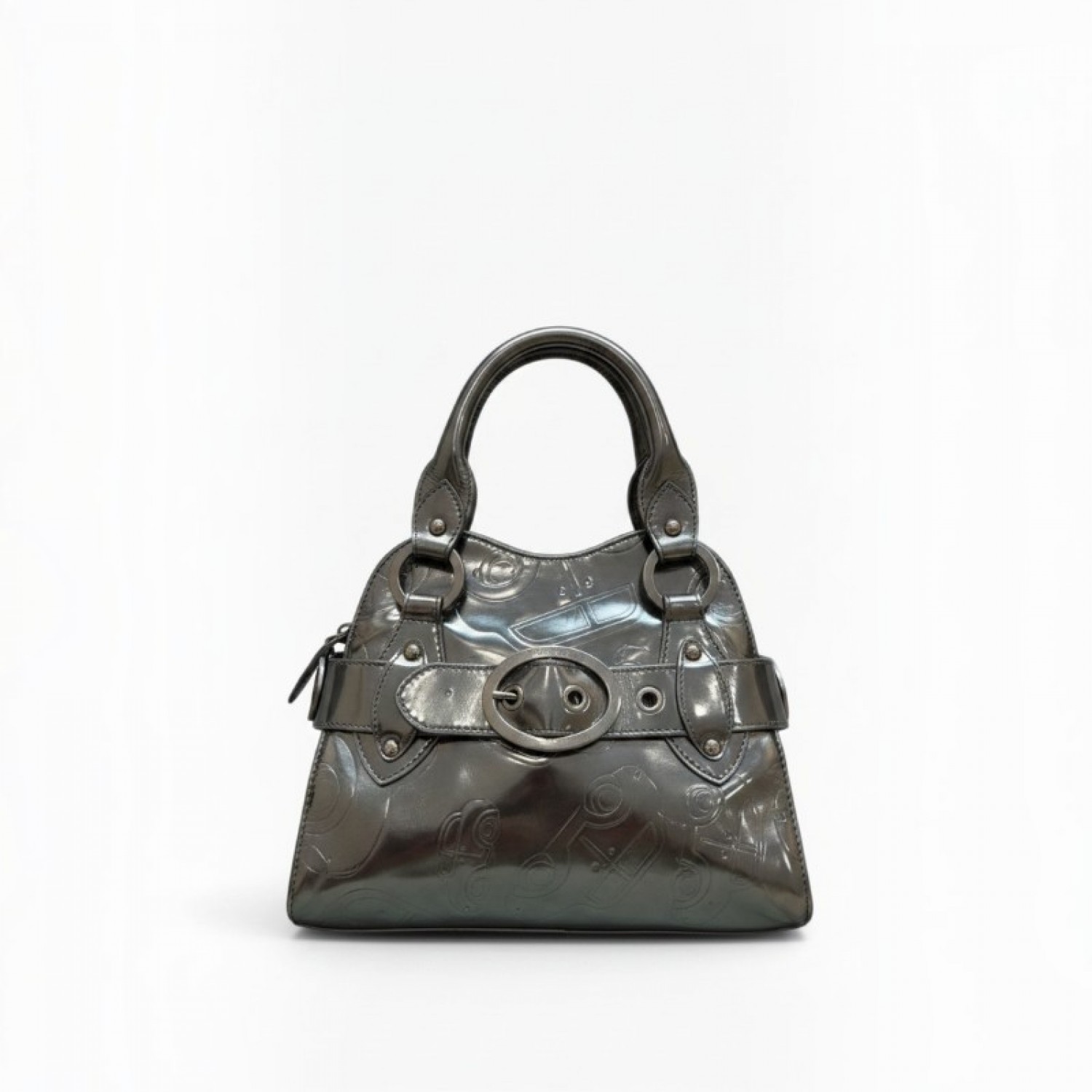 Guess Metallic Embossed Handbag / Pre-Owned